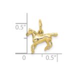 10k Polished Horse Charm - Image 3