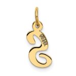 10k Small Script Initial S Charm - Image 4
