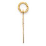 10K Medium Script Letter I Initial Charm - Image 2