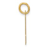 10K Medium Script Letter N Initial Charm - Image 2