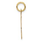 10k Large Script Letter K Initial Charm - Image 2