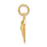 10k Dolphin in Heart Charm - Image 2