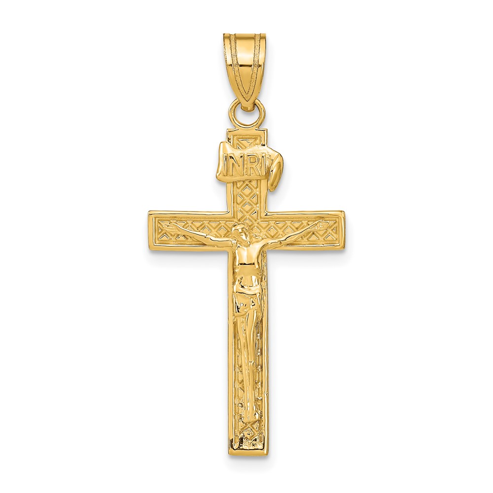 10ZC1345.jpg 10k INRI Crucifix Pendant - Image 1