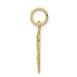 10k Satin & Diamond -cut Angel Charm - Image 2