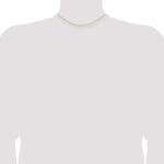 14K Carded .7mm Cable Rope with Spring Ring Clasp Chain - Image 4