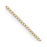 14K Carded .5mm Curb with Spring Ring Clasp Chain