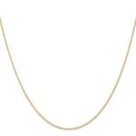 14K Carded .95mm Cable Rope with Spring Ring Clasp Chain - Image 2