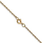 14K Carded .95mm Cable Rope with Spring Ring Clasp Chain - Image 3