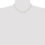 14K Carded 1.15mm Cable Rope with Spring Ring Clasp Chain - Image 4