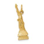 14k  3-D Statue Of Liberty Charm