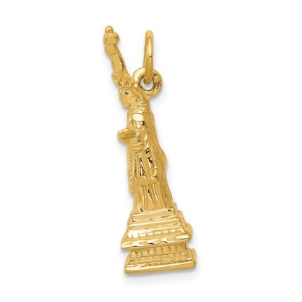 14k  3-D Statue Of Liberty Charm