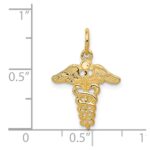 14k Caduceus Charm - Image 4
