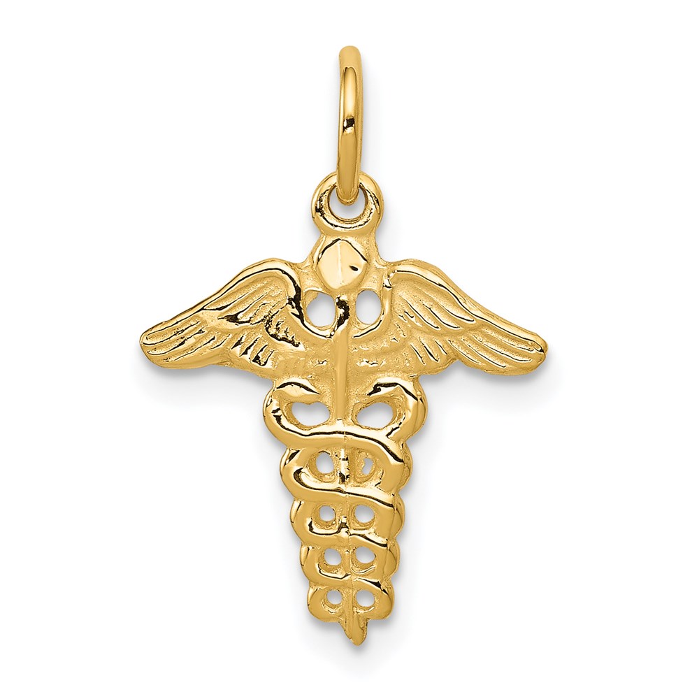 A0391.jpg 14k Caduceus Charm - Image 1