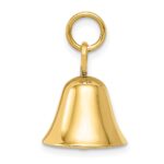 14k Moveable 3-D Wedding Bell Charm - Image 2