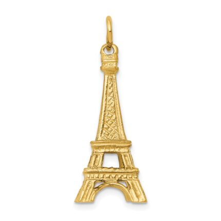 14K  3-D Eiffel Tower Charm