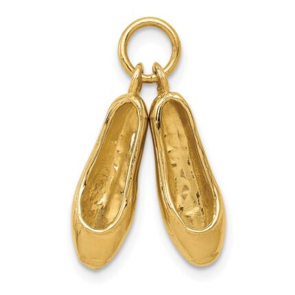 14K 3-D Ballet Slippers Charm