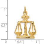 14k Scales Of Justice Charm - Image 4