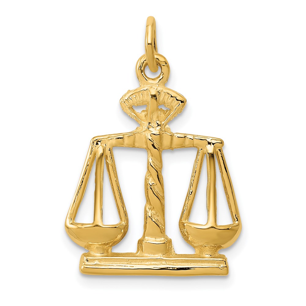 A1493.jpg 14k Scales Of Justice Charm - Image 1