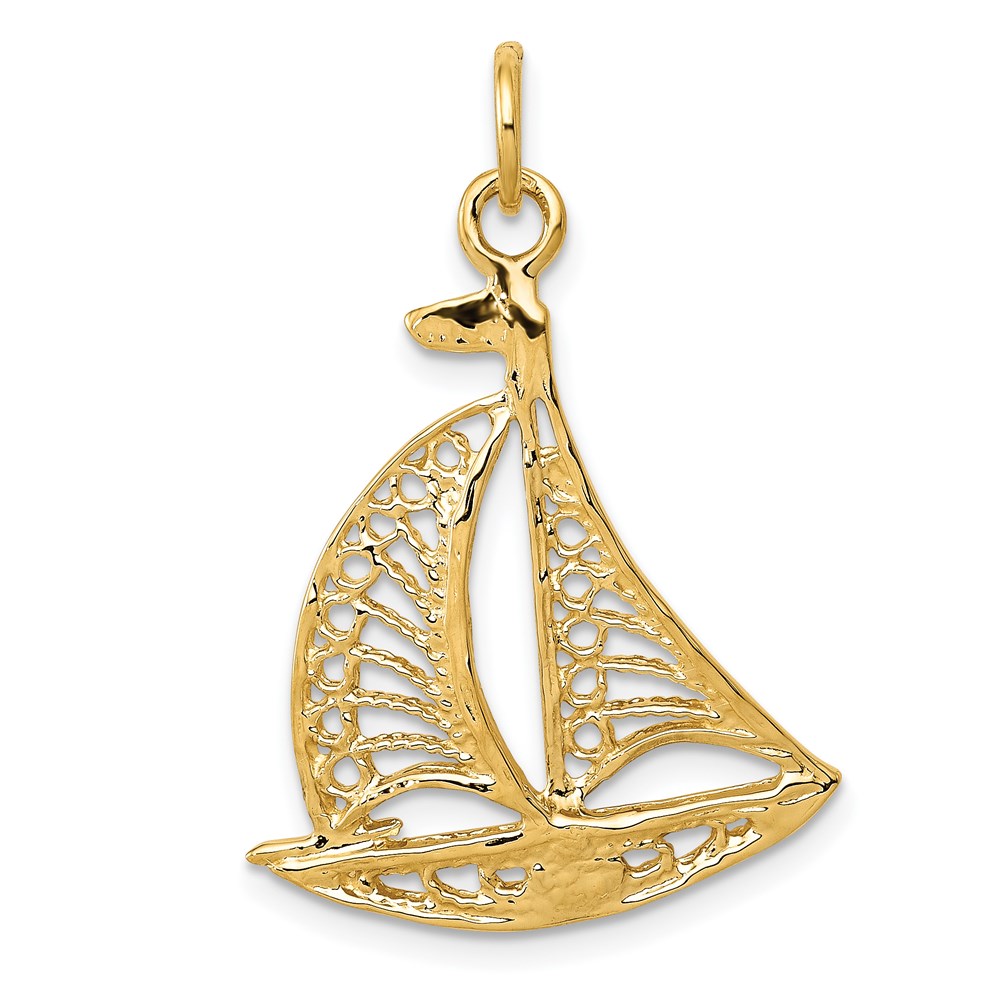 A9086.jpg 14k Filigree Sailboat Charm - Image 1