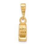 14K 3-D Sports Whistle Pendant - Image 3