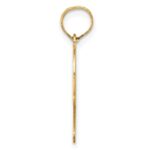 14k Polished Etched Number 9 Pendant - Image 2