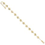 14k Ruffle Star Flowers Plus Extender - Total Anklet - Image 5