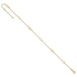 14K Polished Heart Links and Chain Plus Extender - Total Anklet - Image 7
