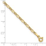 14K Polished Fancy Link Chain Plus Extender - Total Anklet - Image 6