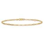 14k Polished Anchor Link Plus Extender - Total Anklet - Image 3