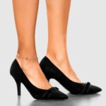 14k White Gold Blue Enameled Butterflies 7-Station Anklet - Image 6