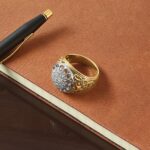 IBGoodman 14k Two-tone Men's Polished Filigree Round Cluster Ring Mounting - Image 9