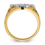 IBGoodman 14k Two-tone Men's Polished Masonic Shriner's Ring Mounting - Image 2