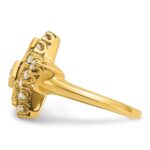 IBGoodman 10k Women's Polished Eastern Star Masonic Ring Mounting - Image 3