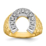 10k Two-Tone Fancy Ring Mounting