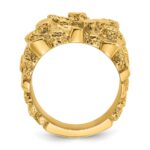 14k IBGoodman Men's Nugget Ring - Image 2