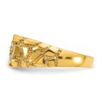 14k IBGoodman Men's Cluster 1/4 carat Diamond Nugget Complete Ring - Image 5