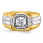 IBGoodman 14k Two-tone Polished Men's Ring Mounting - Image 6