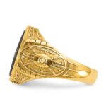 14k IBGoodman Men's Onyx and 1/10 carat Diamond Complete Ring - Image 5