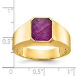 14k IBGoodman Men's Ruby Doublet Stone Complete Ring - Image 3