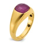 10k IBGoodman Men's Ruby Doublet Stone Complete Ring - Image 6