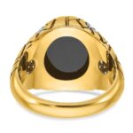 14k IBGoodman Men's Onyx and 7/8 carat Diamond Nugget Complete Ring - Image 7