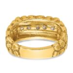 14k IBGoodman Men's 1/3 carat Diamond Nugget Complete Ring - Image 7