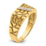 14k IBGoodman Men's Diamond Nugget Complete Ring - Image 8