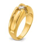14k IBGoodman Men's 1/3 carat Diamond Complete Ring - Image 8