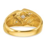 14k IBGoodman Men's Polished and Satin Diamond Ring Mounting - Image 7