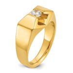 14k IBGoodman Men's 1/3 carat Diamond Complete Ring - Image 8