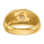 14k IBGoodman Men's Polished and Grooved Ring Mounting - Image 7