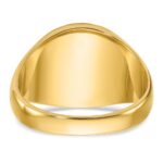 IBGoodman 14k Men's Polished and Textured with Blue Enamel and Lab Created Ruby Blue Lodge Master Masonic Ring - Image 5