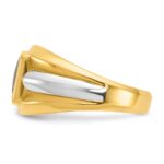 14k Two-tone IBGoodman Men's Onyx Complete Ring - Image 5