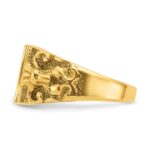 14k IBGoodman 13x9mm Men's Signet Ring - Image 5